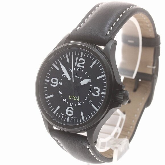 Sinn Freeger UTC 856 Date black Dial Automatic Men's Watch - Picture 1 of 12
